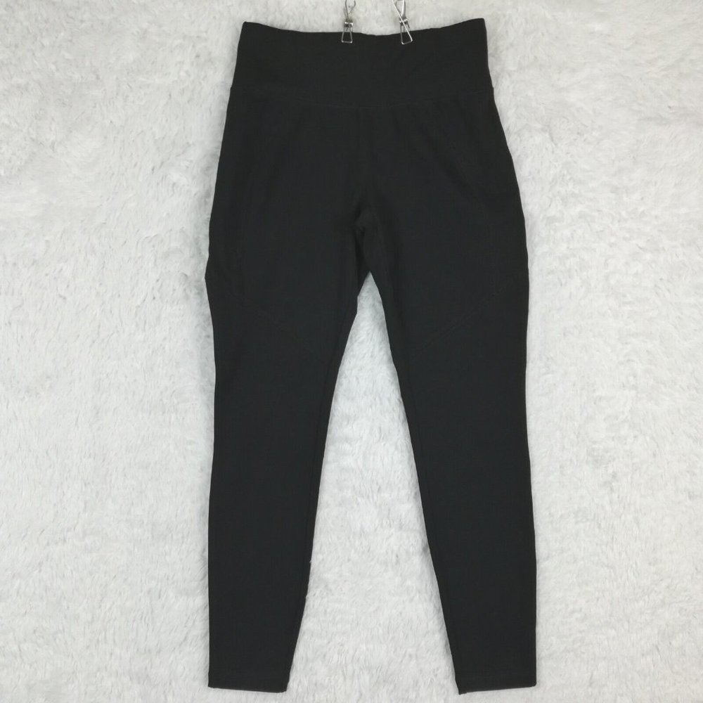 Susan Graver Weekend Womens Pants Leggings Pull On Stretch Black Petite XXSP